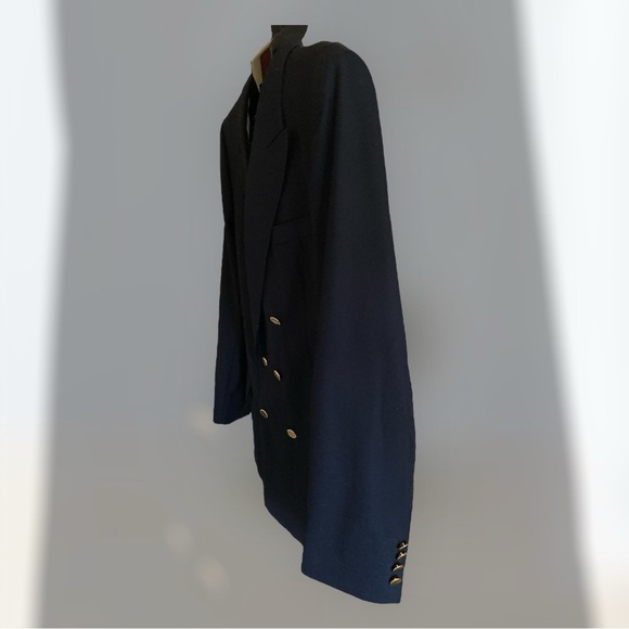 Club International Couture Wool Blazer Double Breasted Navy Blue Size 42 Tall - Picture 9 of 16